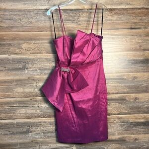 Metallic Mini Purple Juniors Homecoming Dress NWOT